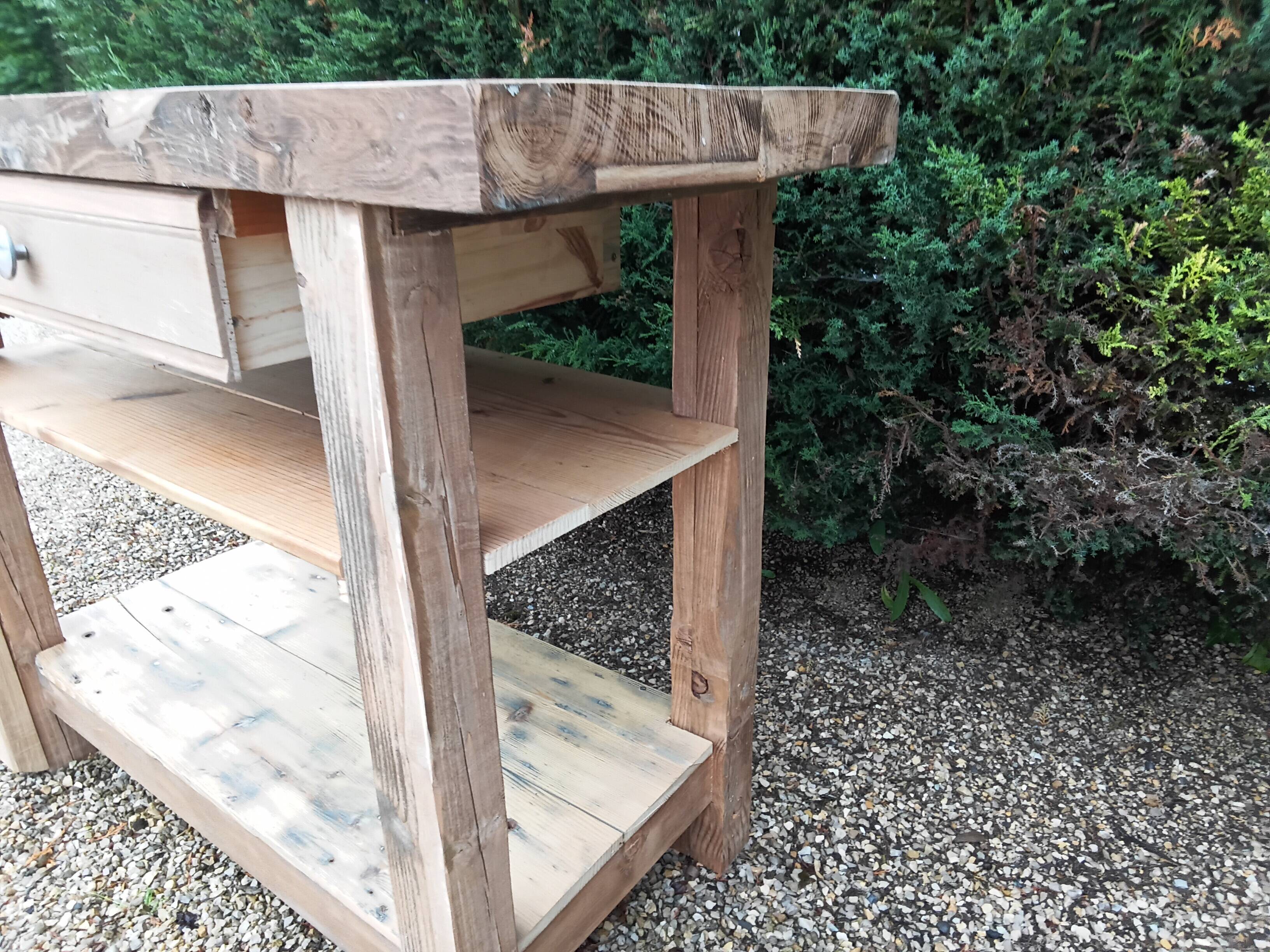 Solid wood table
