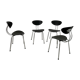 Lot 4 anciennes chaises design italien années 80