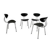 Lot 4 old Italian design chairs 80
