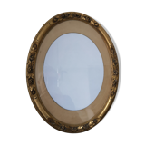 Golden frame floral pattern