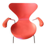 Designer office chair in Compressed Wood designed by Arne Jacobsen for Fritz Hansen, Denmark, 1982