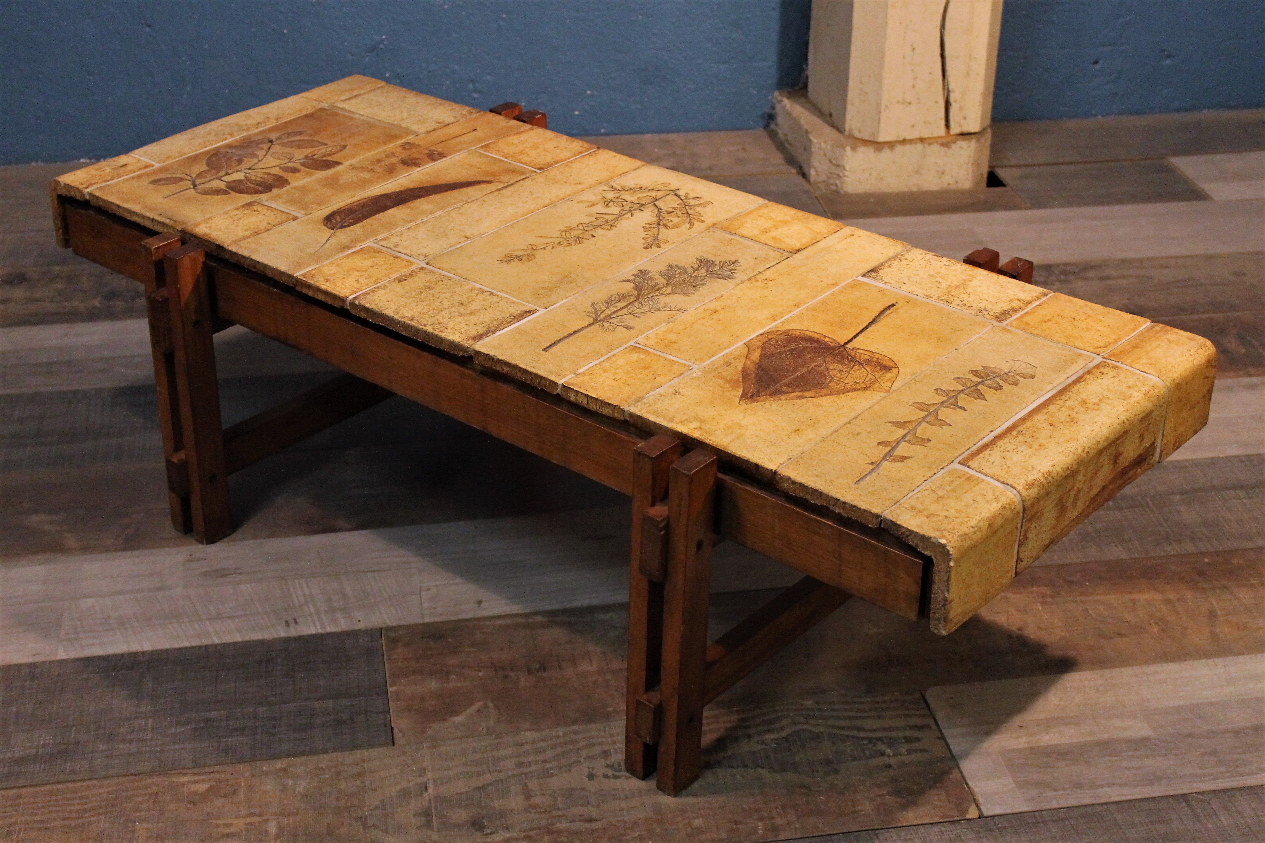 Ceramic coffee table Capron 1960