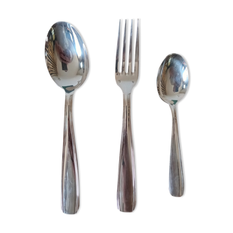 Trio of silver-plated cutlery