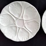 2 Limoges porcelain oyster plates