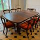 19th century mahogany dining room - Extendable table + Louis-Philippe chairs