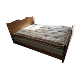 Bed frame with headboard whiskers