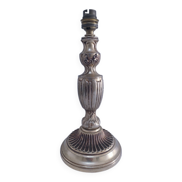 Pied de lampe métal doré néo classique
