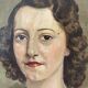 Signed portrait of a woman