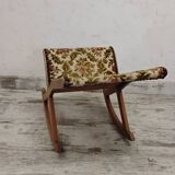 Antique rocking footrest