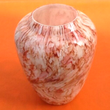 Vase  marble glass smooth and shiny appearance