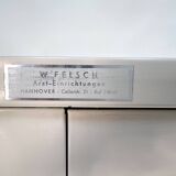 Industrial Heavy-Duty Medical Metal Cabinet with 8 Removable Shelves, Germany 1960s