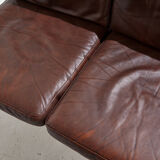 Danish leather sofa set by Arne Wahl Iversen for Komfort