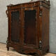 Exceptional furniture for this Napoleon III period living room library in curved mahogany shape