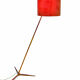 Mid century brass articulated floor lamp, Italy 1950