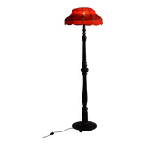 Art deco floor lamp in solid beech Czechia 1920s