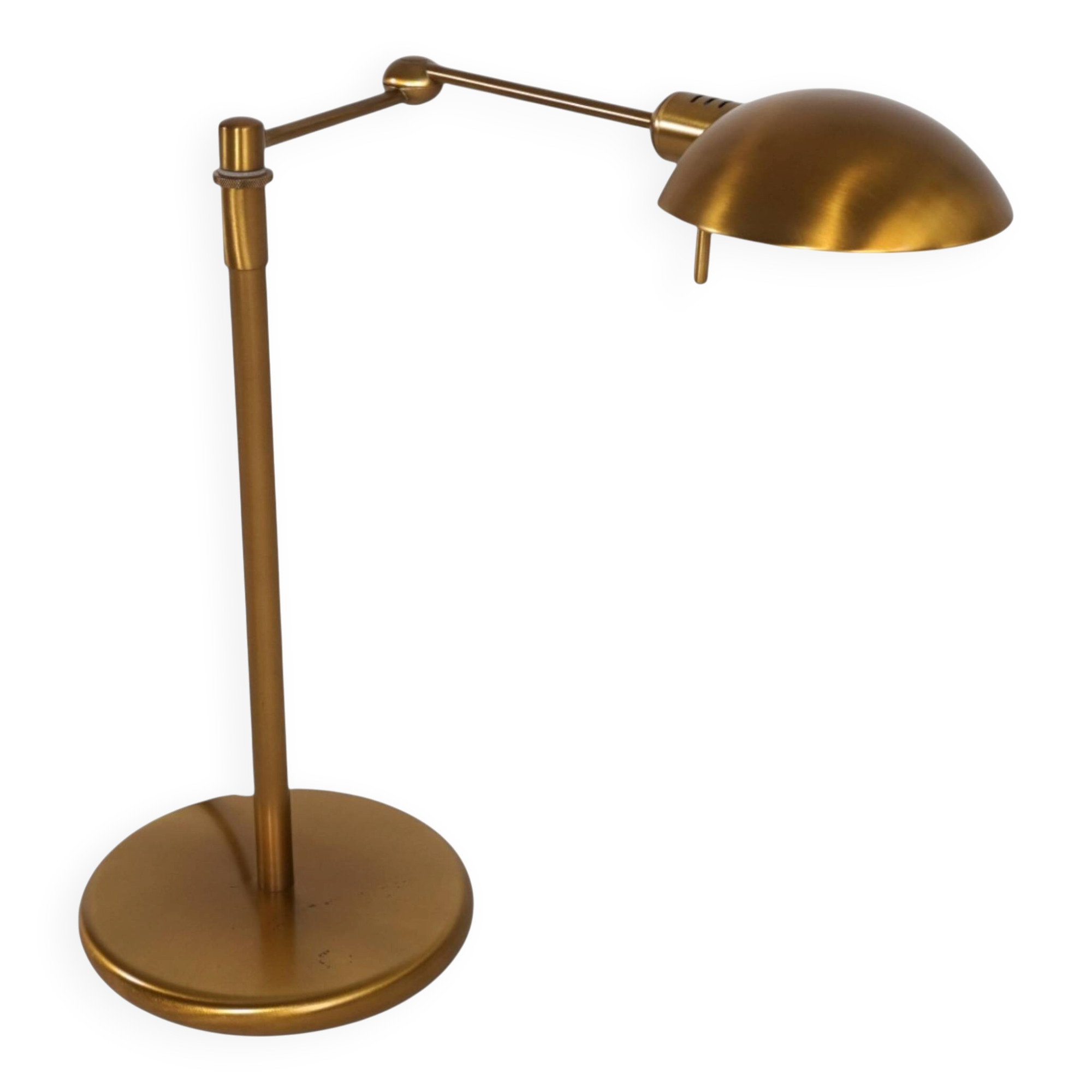 Holtkötter 6352/1-3 Tablelamp–Brass-colored, Dimmable and Height adjustable