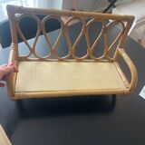 Rattan shelf