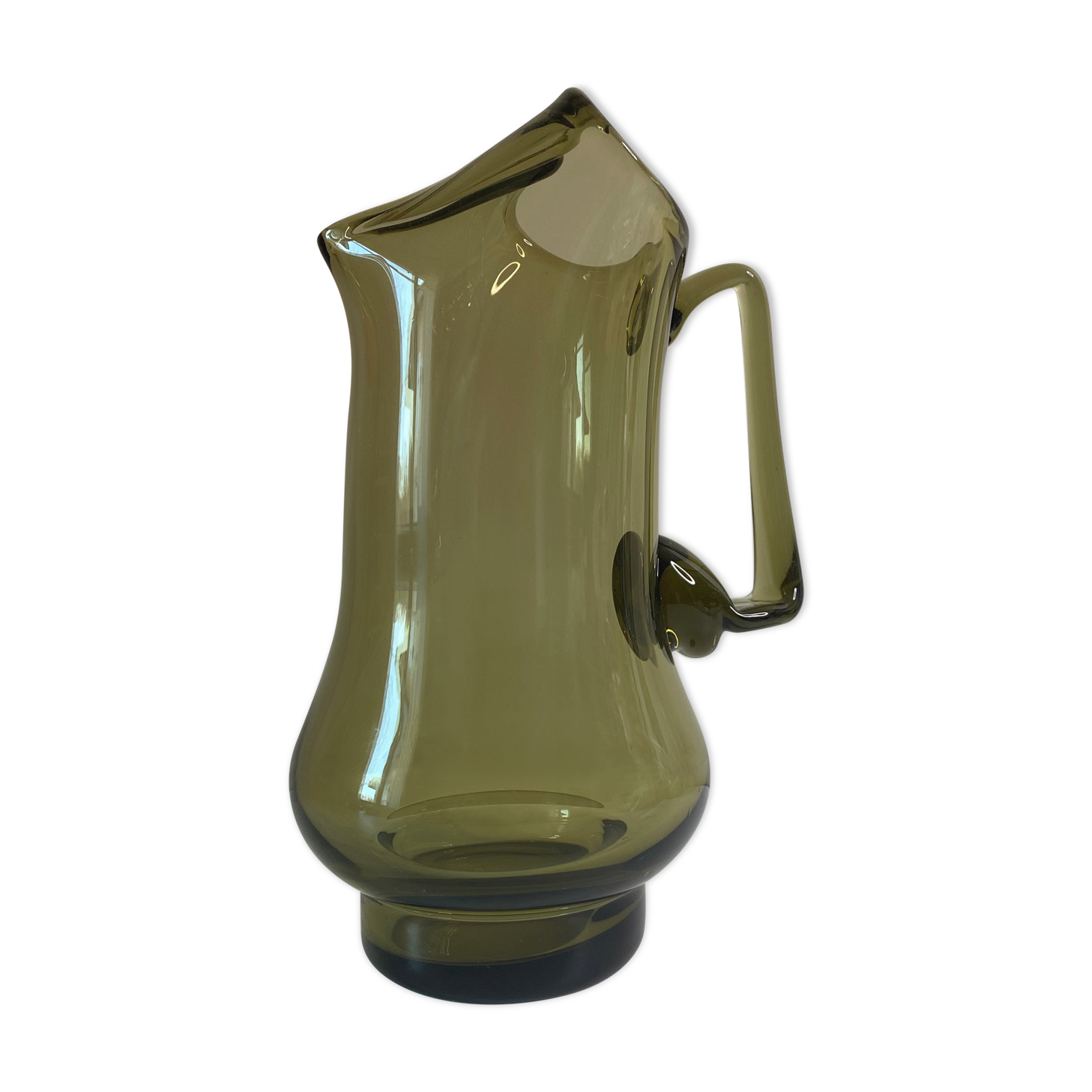 Pitcher Scandinavian design smoked glass
