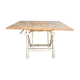 Table with architect's mechanism 1960 in white lacquered wood