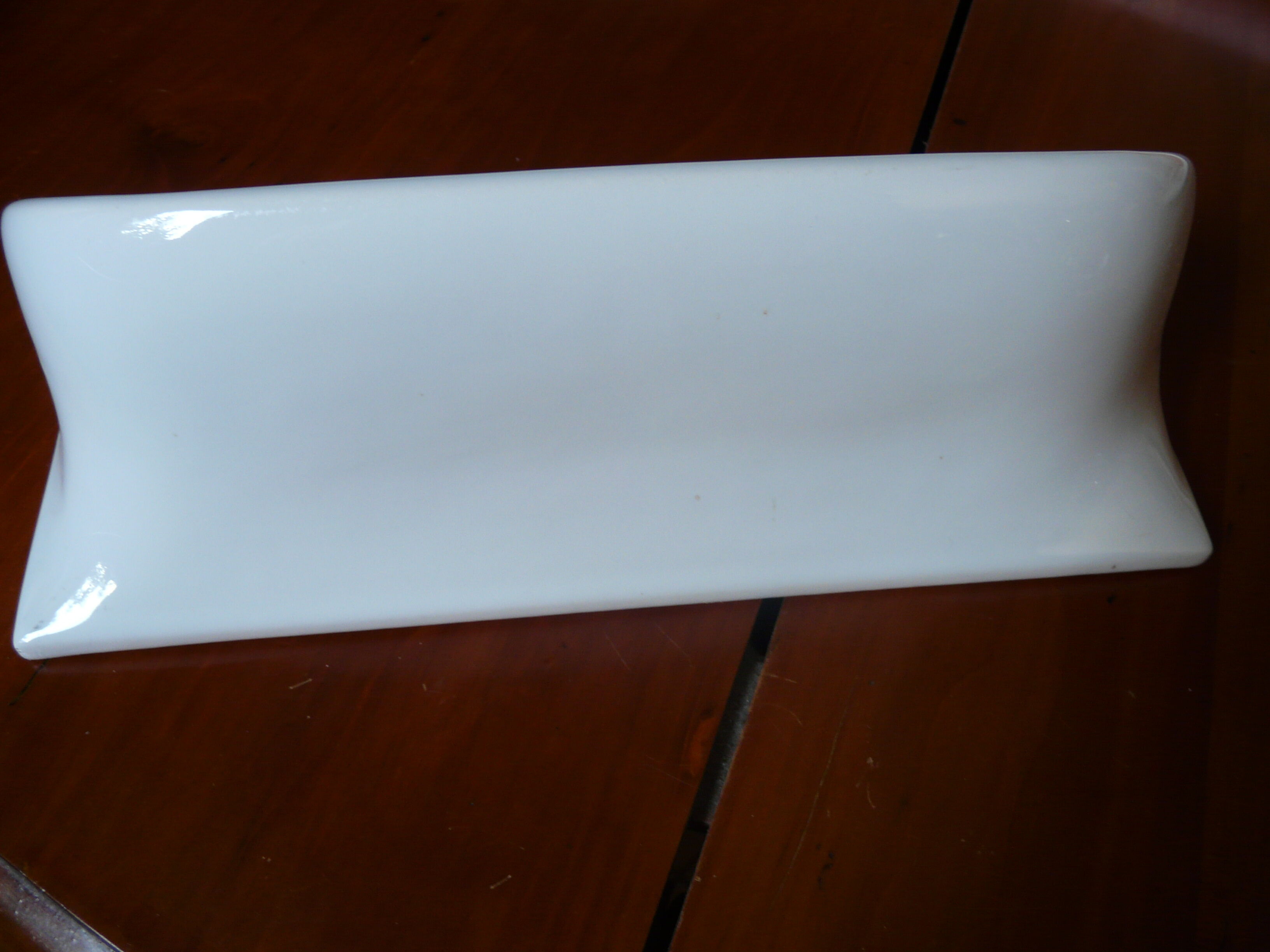 Vintage white bathroom wall shelf