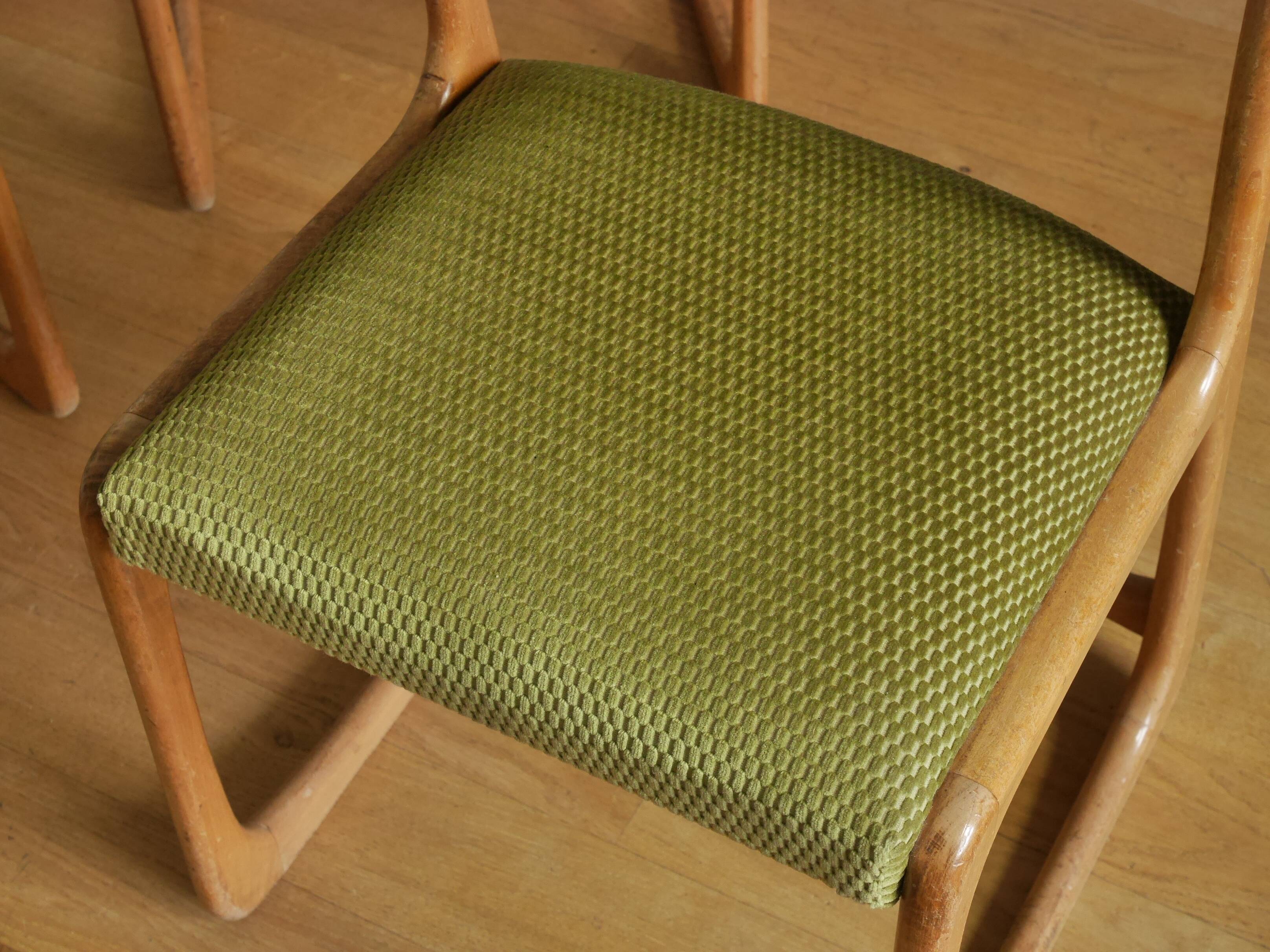 6 chairs slebaumann of the years 60