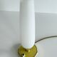 Vintage Lamp 50s Glass, Brass Glass, Yellow