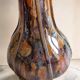 Artistic vase signed M. Venys – vintage marbled glass – 31 cm