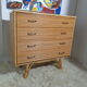 Bamboo and rattan chest of drawers  of the 60s