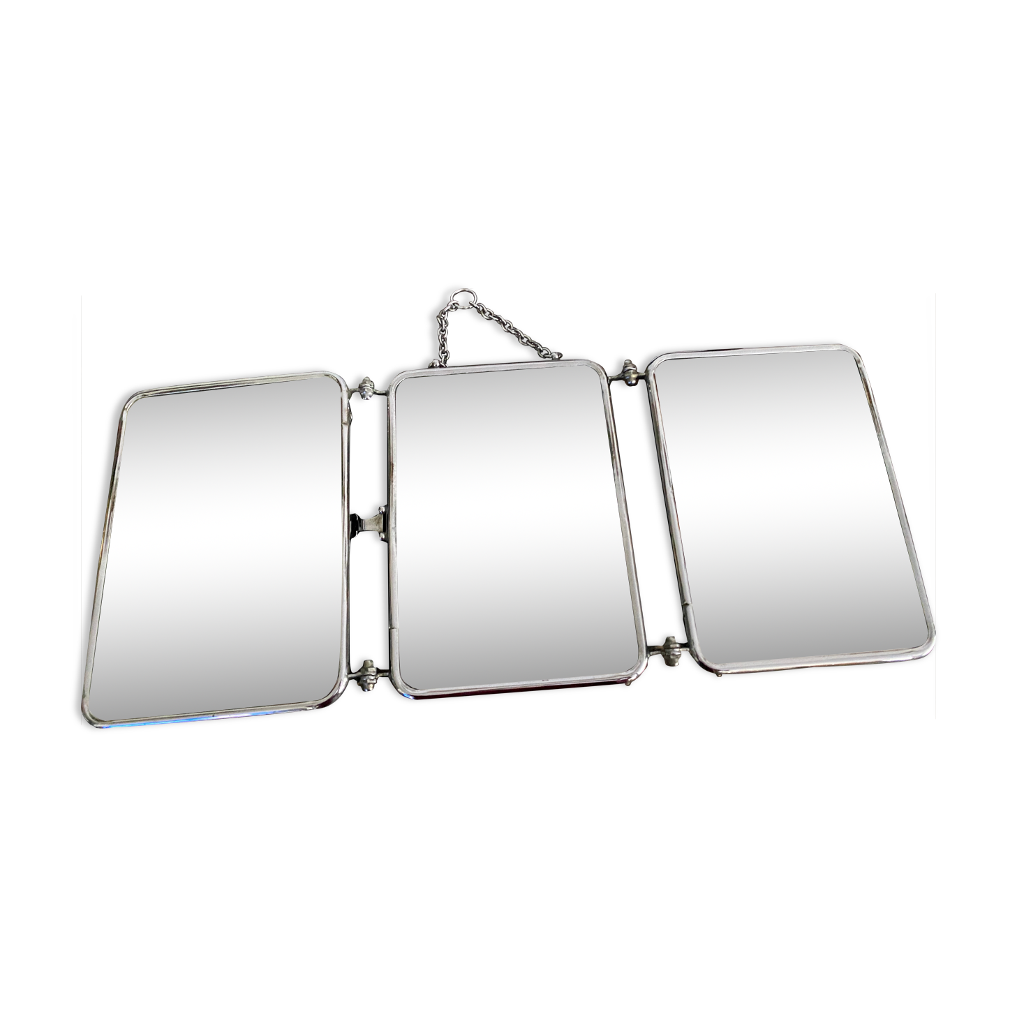 Miroir barbier triptyque vintage