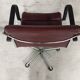 Swivel office chair in chrome-plated metal 70s
