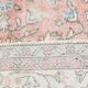 Soft Pink Oversize Vintage Turkish Floral Carpet Rug, 219x313 Cm