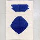 Authentic Moroccan Berber Beni Ouarain majorelle blue rug new