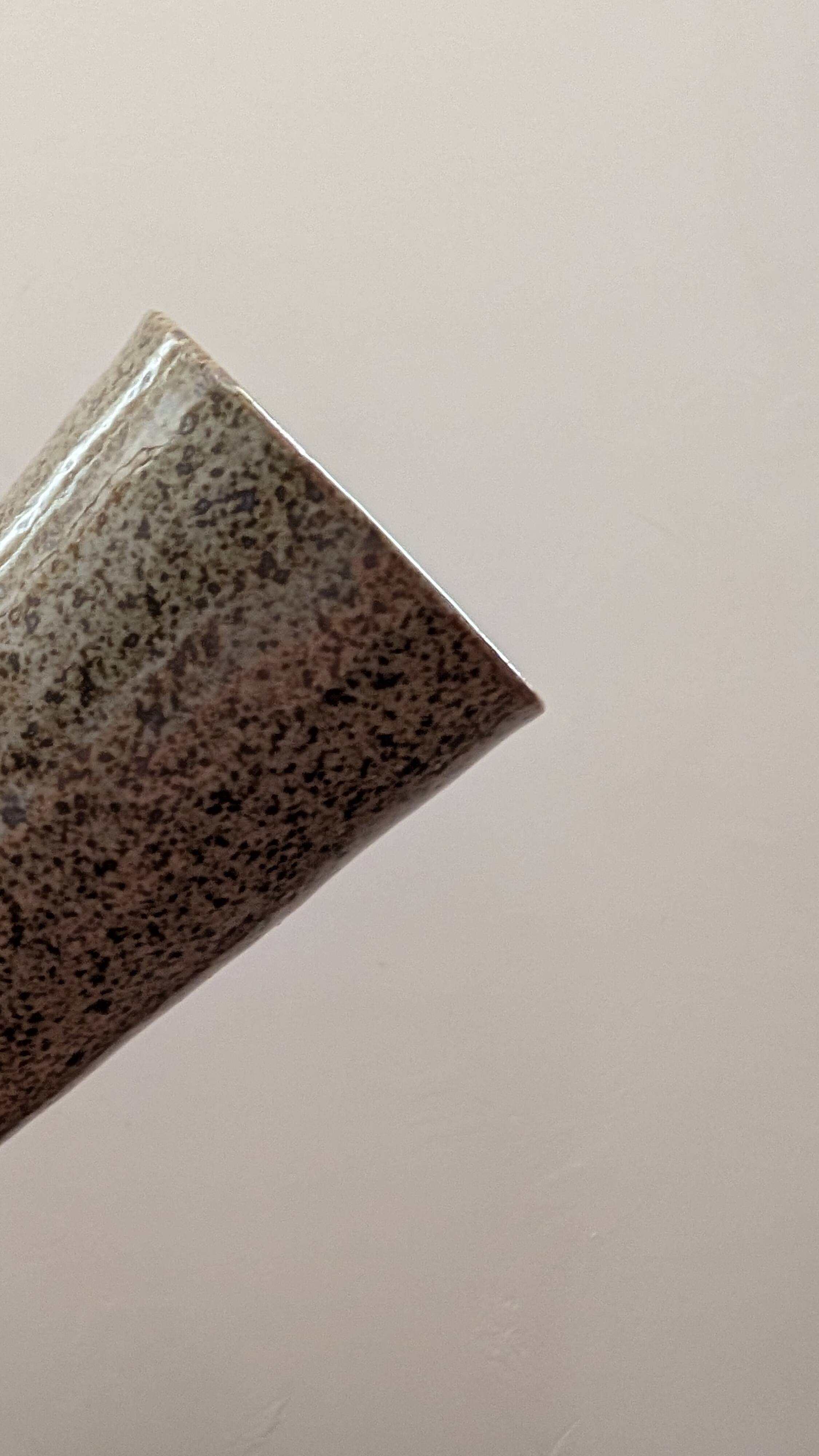 Set of 4 speckled ceramic mazagrans.