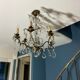 Grapevine chandelier NINETEENTH bronze and crystal