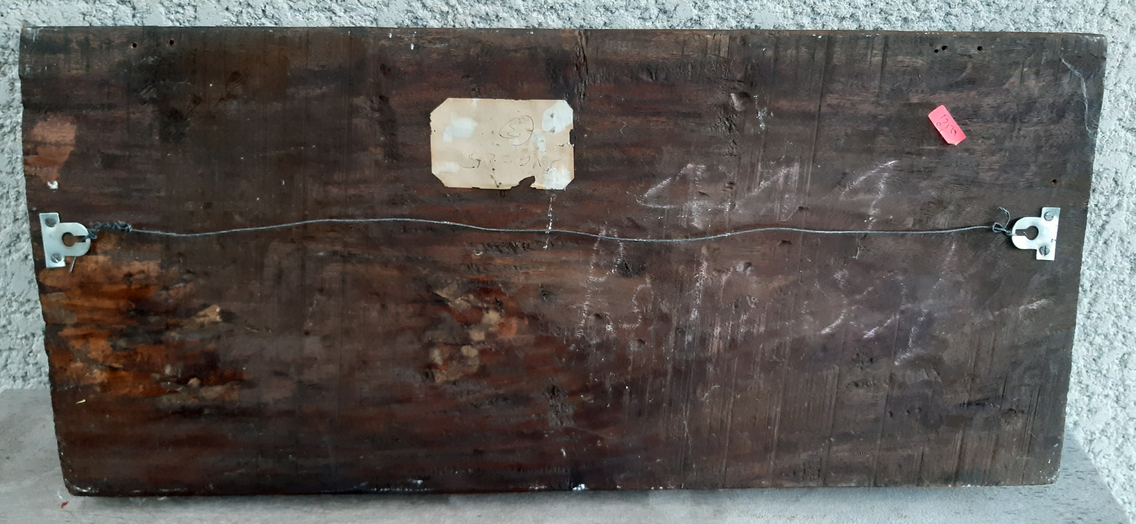 Bas relief indien en bois exotique