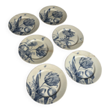 Set of 6 iron earth plates