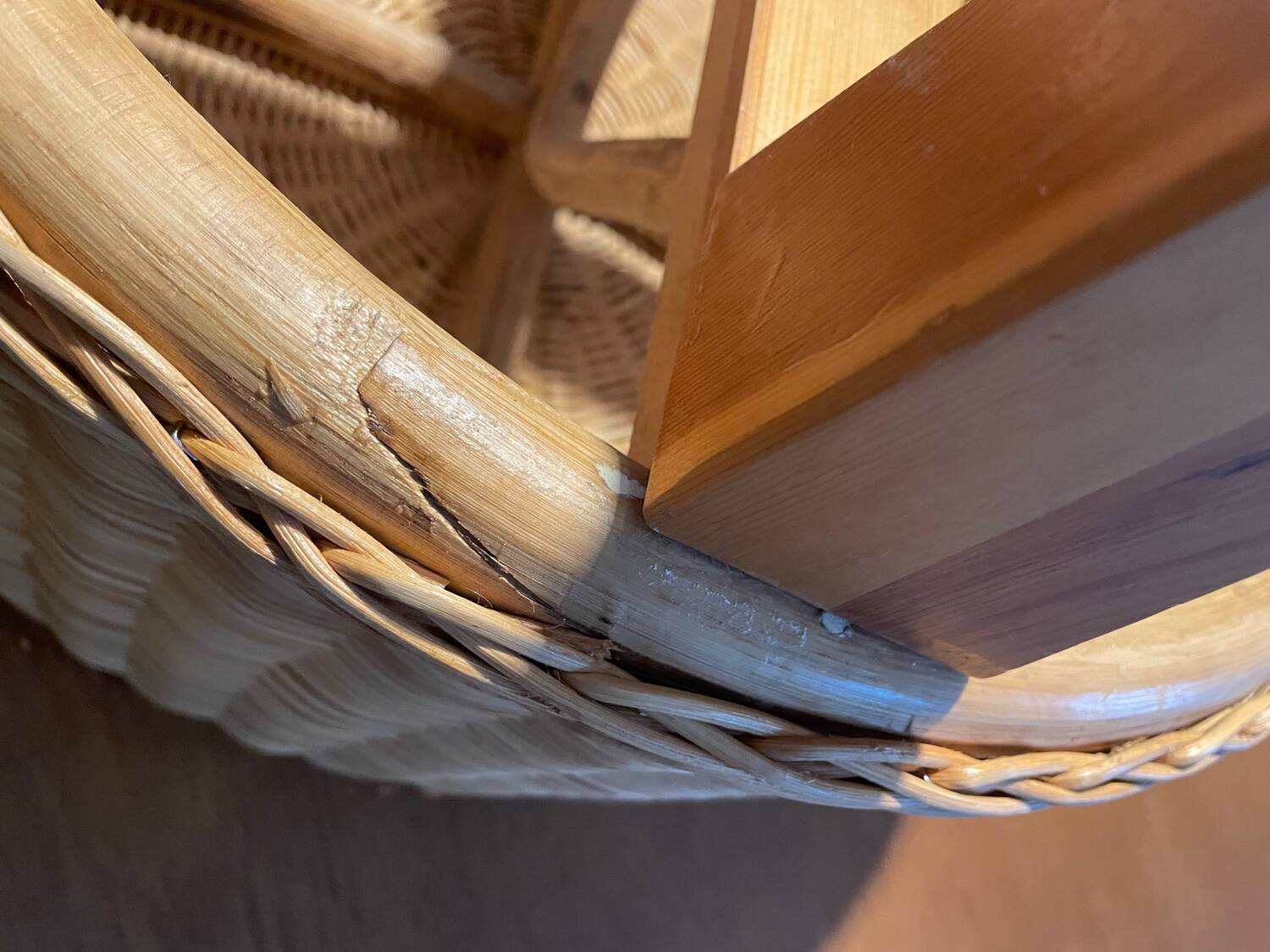 IKEA Dalby rattan stool