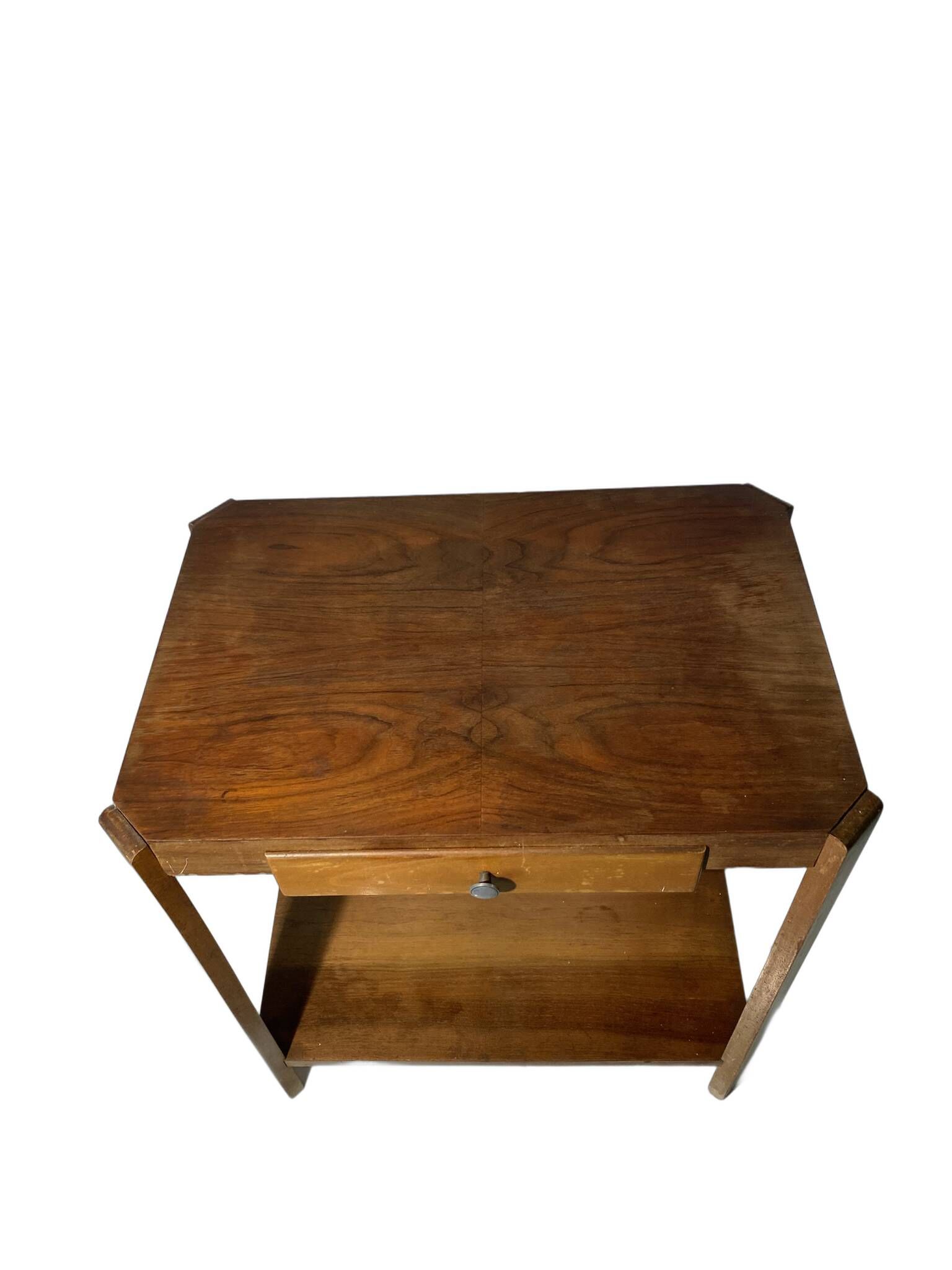 Side table in walnut and beech - 1940