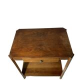 Walnut and beech side table - 1940
