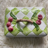 Box Ceramic Cherries Slip