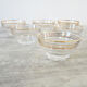 6 old champagne glasses 60s