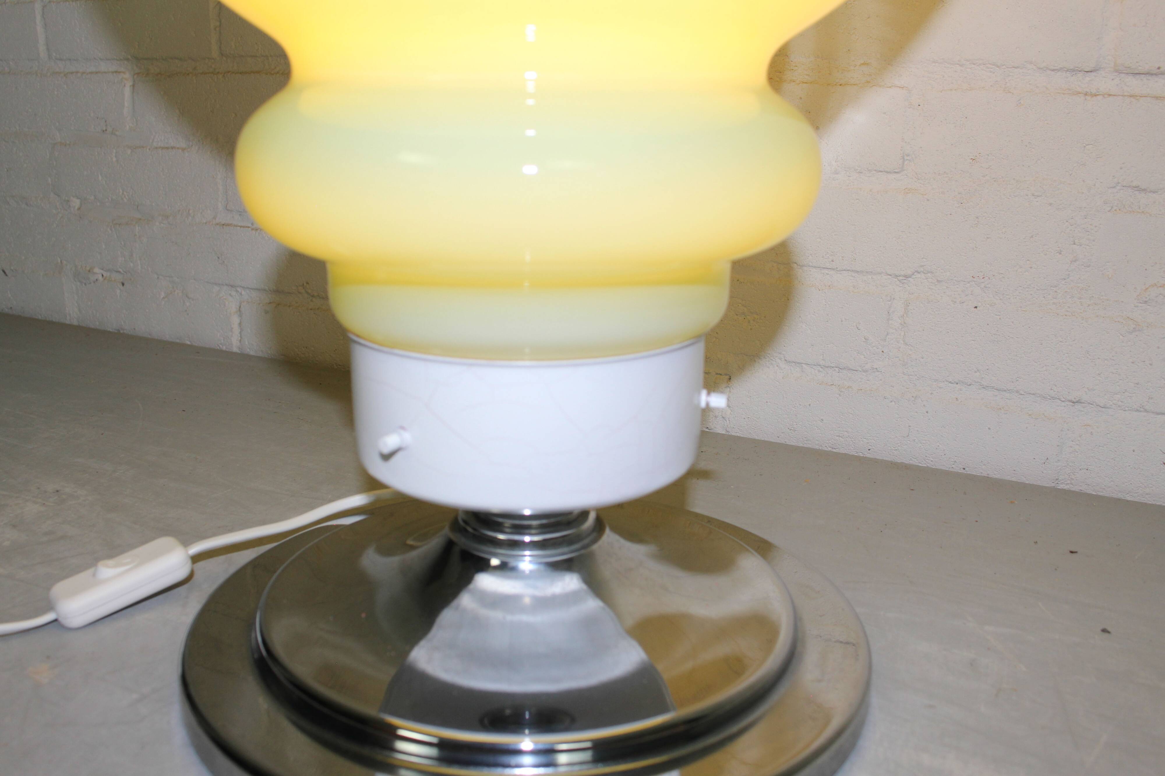 Large Italian Space Age Murano Style Glass Table Lamp (57 cm)