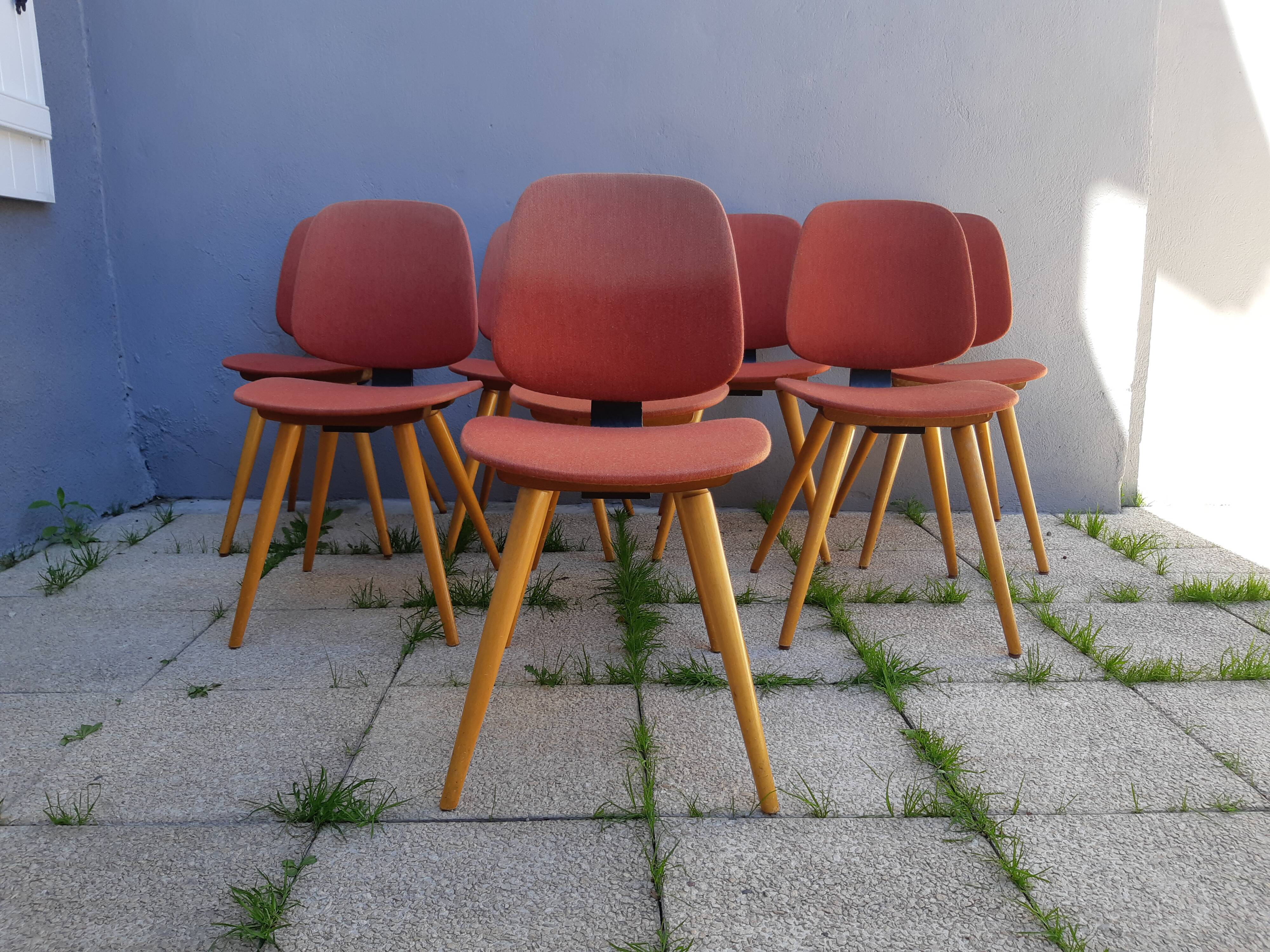 Set of 8 Thonet chairs