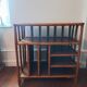 Vintage rattan vinyl cabinet