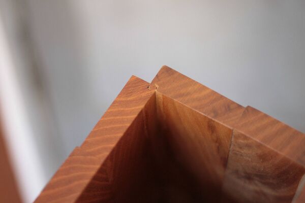 Vase bois sculptural, vase bois courbé, vase bois naturel, vase vintage