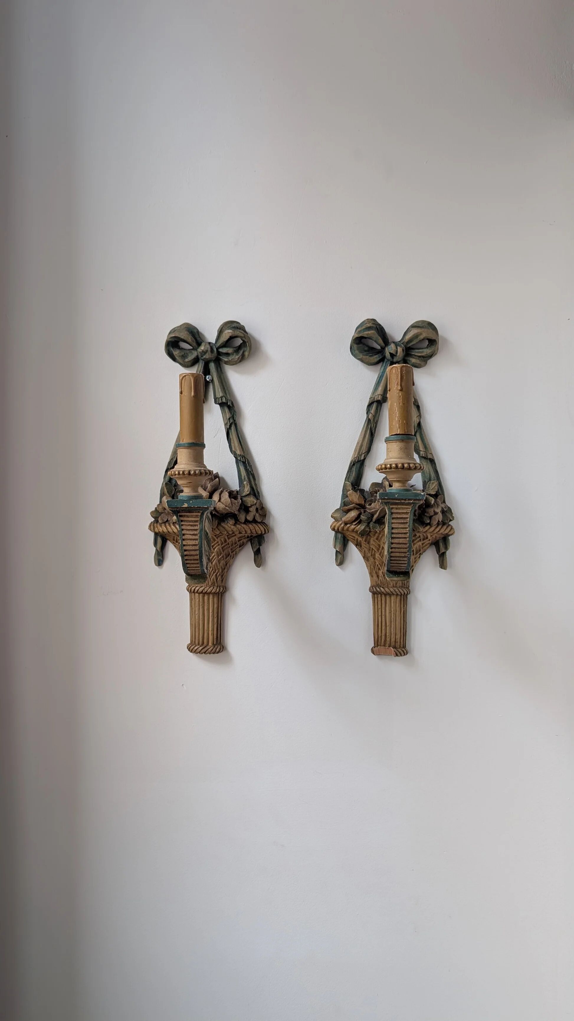 Pair of decorative wall sconces