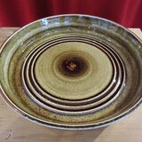 Plat en céramique scandinave Bamboo par Olle Alberius pour Rörstrand Sweden