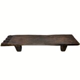 Vintage wabi sabi Senufo or Naga bench low table