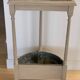 Guéridon, console, jardinière demi-lune avec dessus en marbre