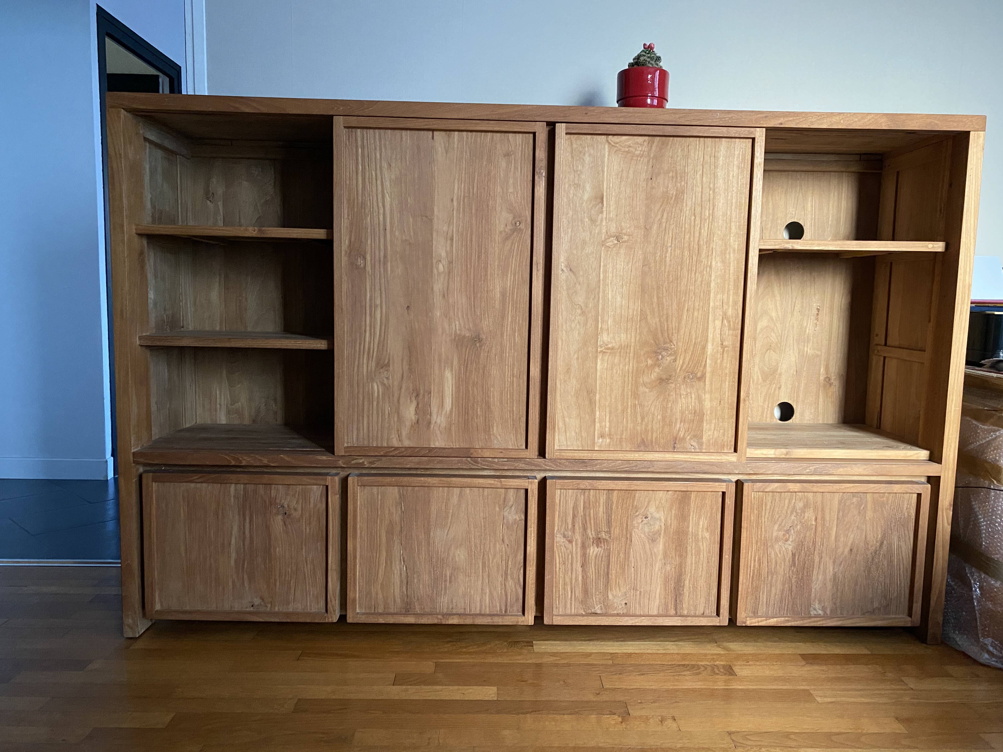 TV unit with generous storage.